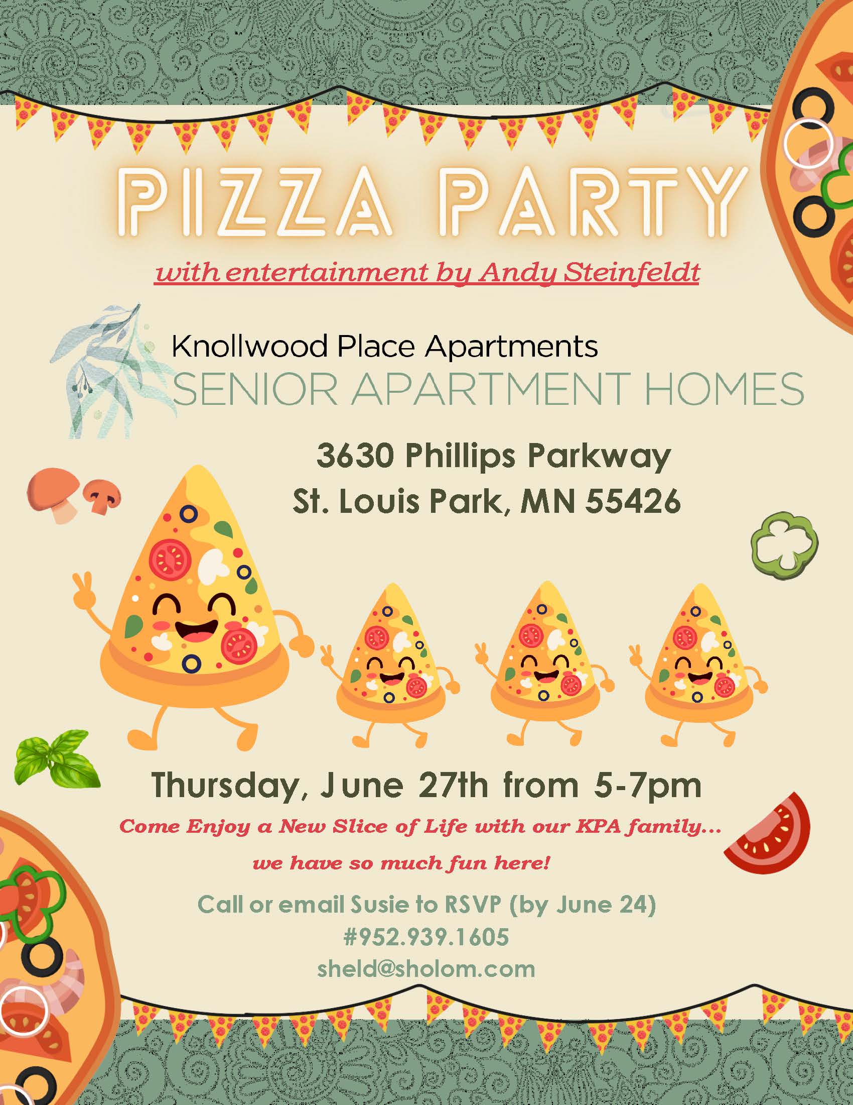 Knollwood Place Pizza Party!